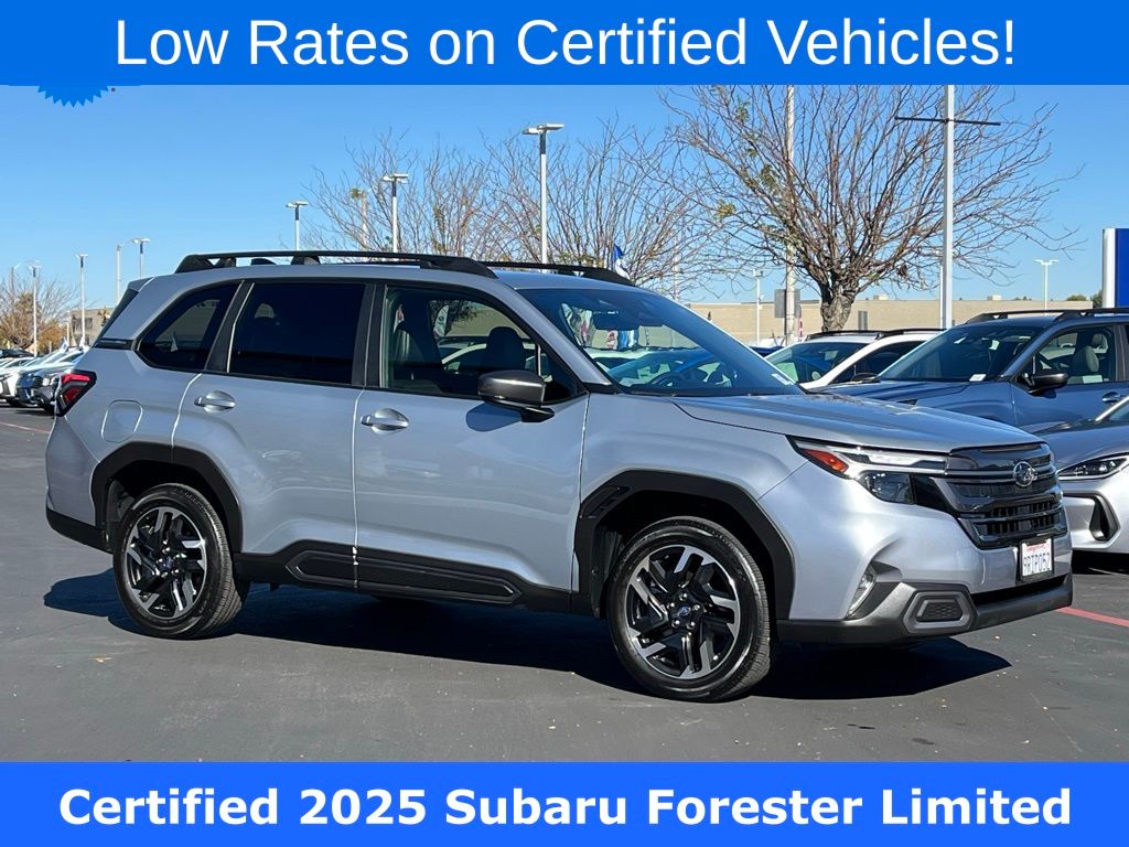 Ice Silver Metallic 2025 Subaru Forester Limited Crossover AWD SUV / Crossover All-Wheel Drive Continuously Variable Transmission