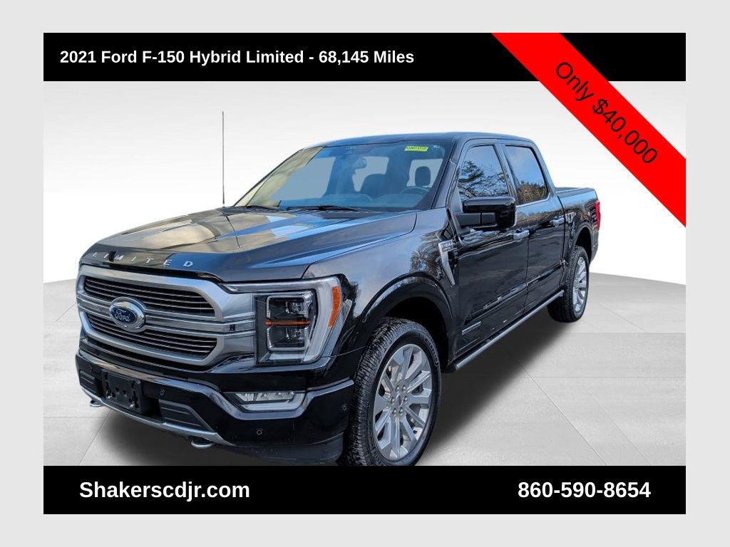 Black Metallic 2021 Ford F-150 Limited SuperCrew 4WD Pickup Truck Four-Wheel Drive Automatic