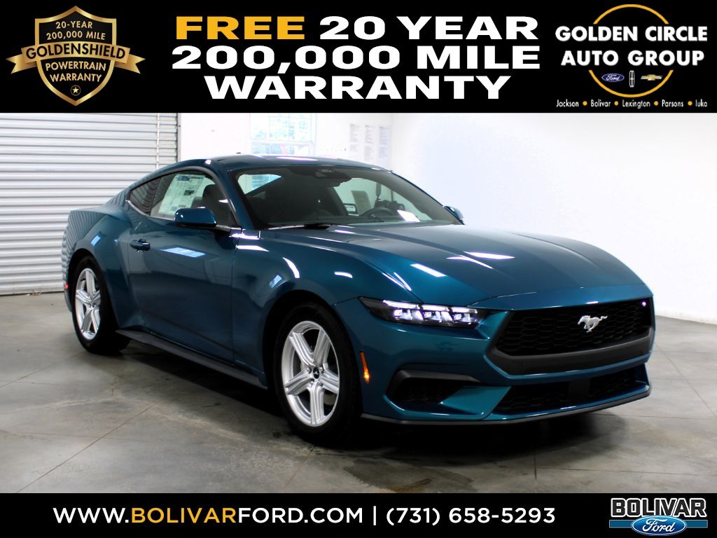 Adriatic Blue Metallic 2026 Ford Mustang Coupe Rear-Wheel Drive Automatic