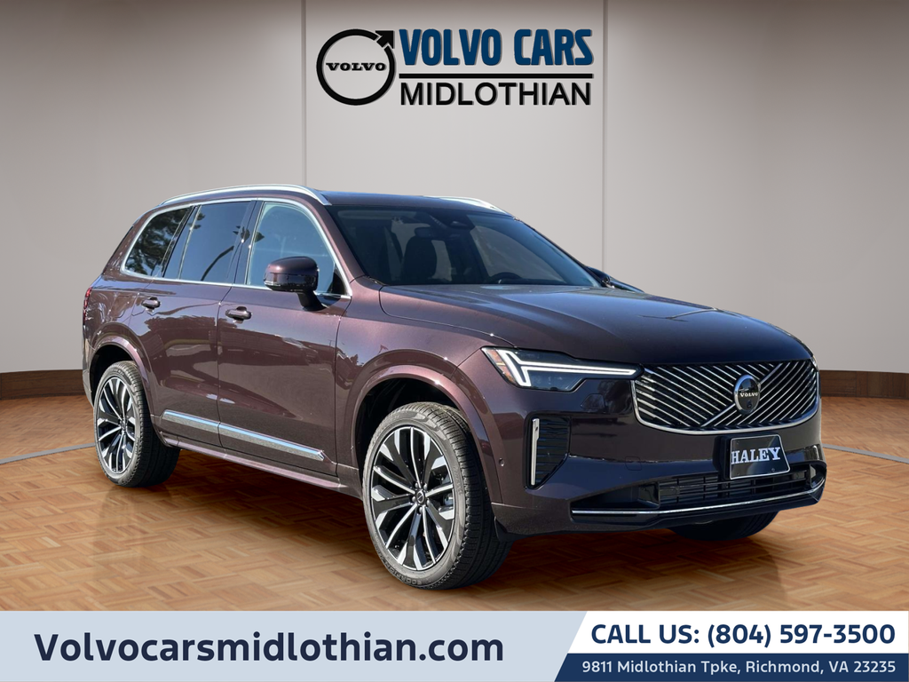 Red Metallic 2025 Volvo XC90 Recharge T8 Plus Bright Theme 7-Passenger eAWD SUV / Crossover All-Wheel Drive Automatic