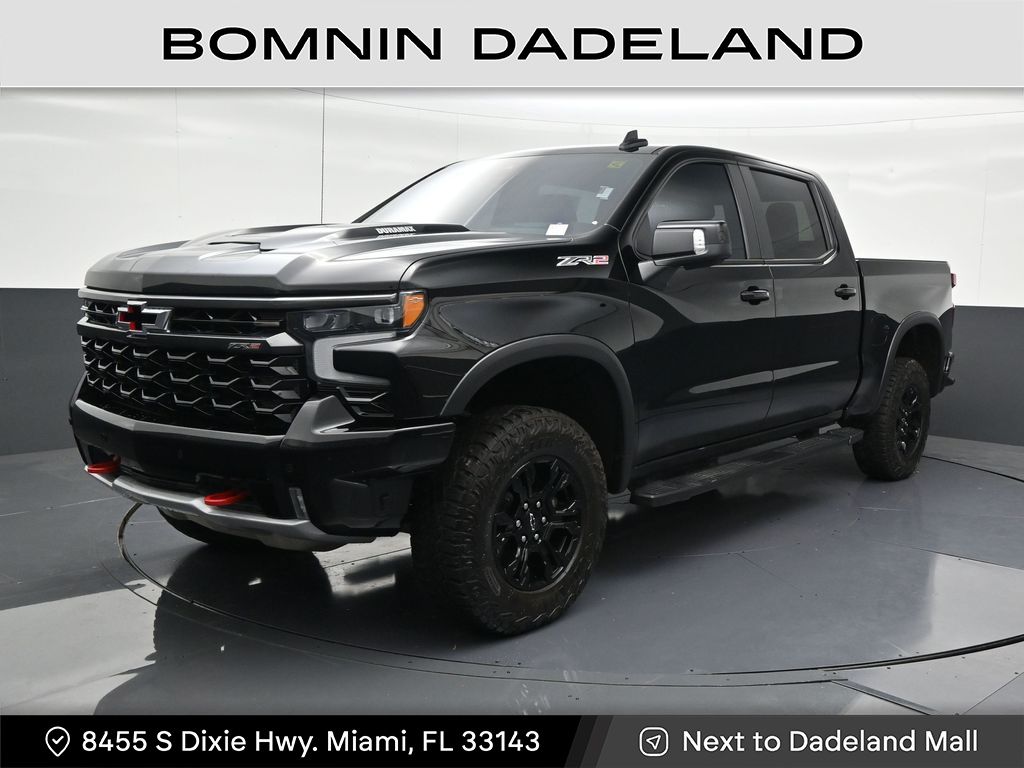 Black 2025 Chevrolet Silverado 1500 Pickup Truck Four-Wheel Drive Automatic