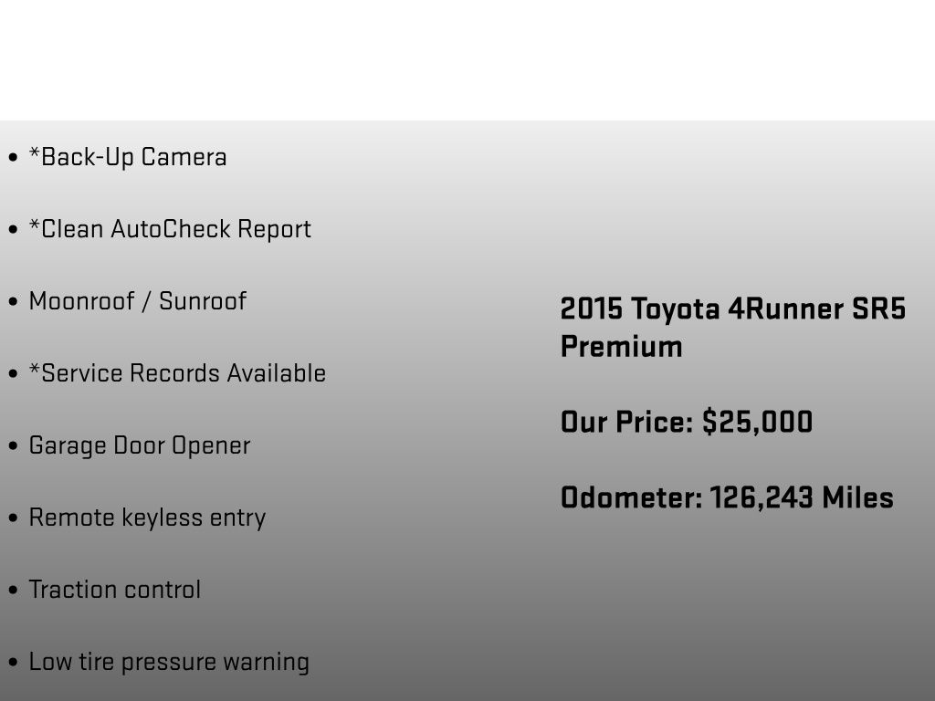 2015 Toyota 4Runner SR5 Premium - 11