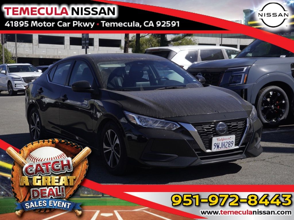 Super Black 2023 Nissan Sentra SV FWD Sedan Front-Wheel Drive Continuously Variable Transmission