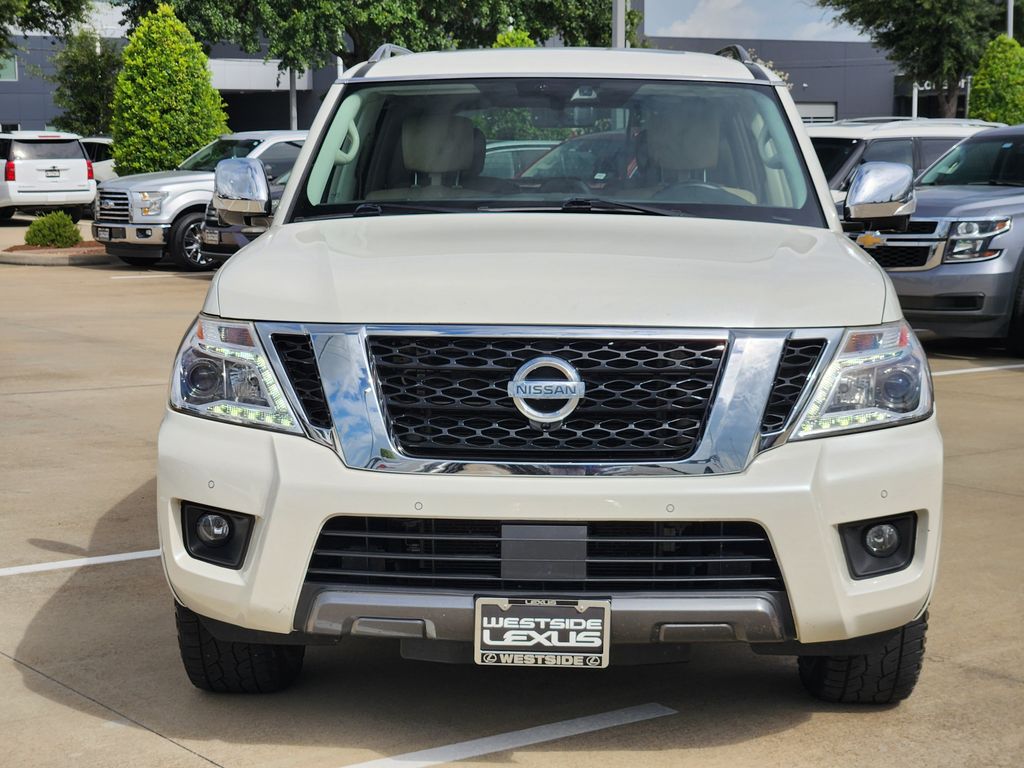 2019 Nissan Armada Platinum White at Bravo Nissan