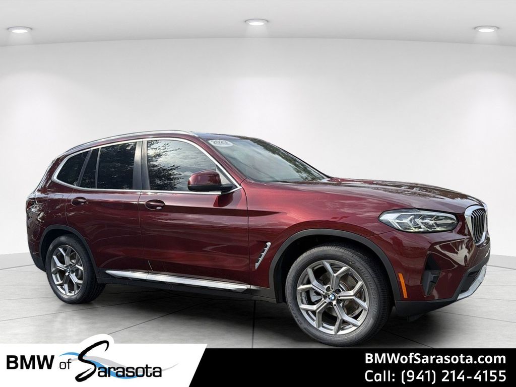 Red Metallic 2023 BMW X3 SUV / Crossover Rear-Wheel Drive 8-Speed Automatic