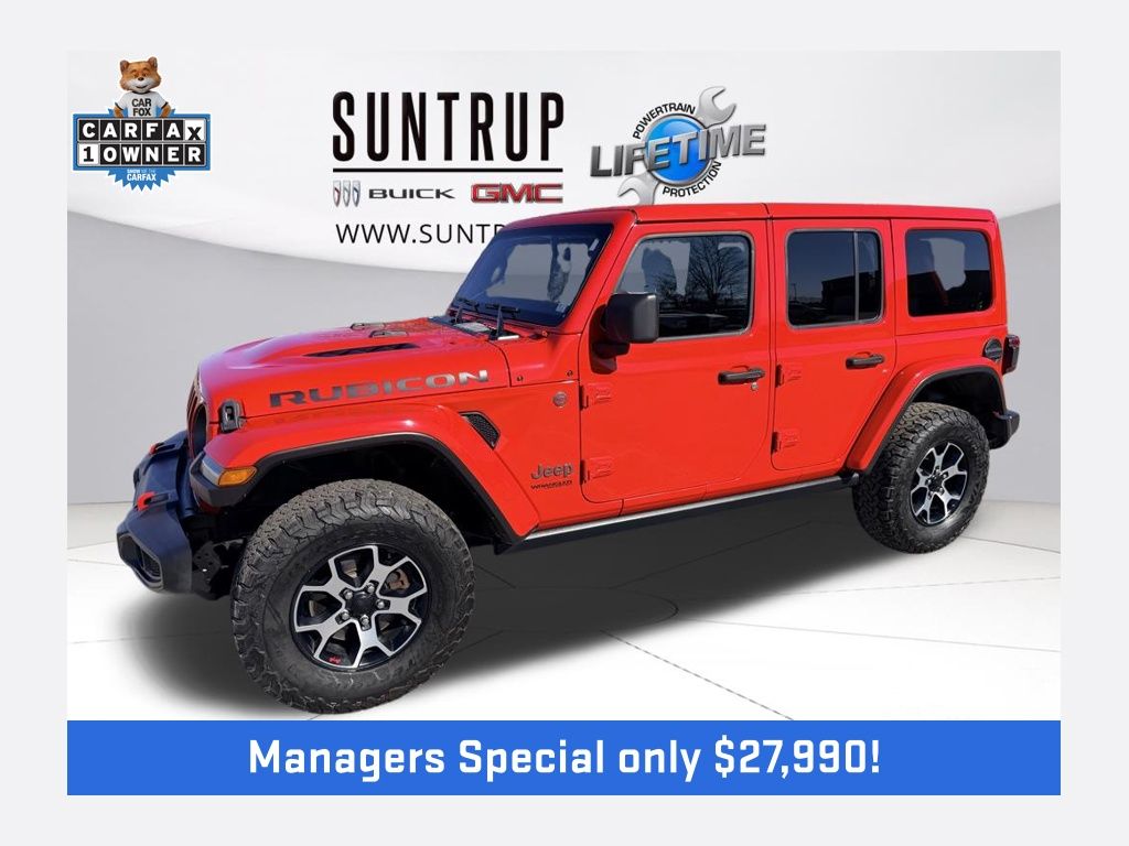 Firecracker Red Clearcoat 2021 Jeep Wrangler Unlimited Rubicon 4WD SUV / Crossover Four-Wheel Drive 8-Speed Automatic