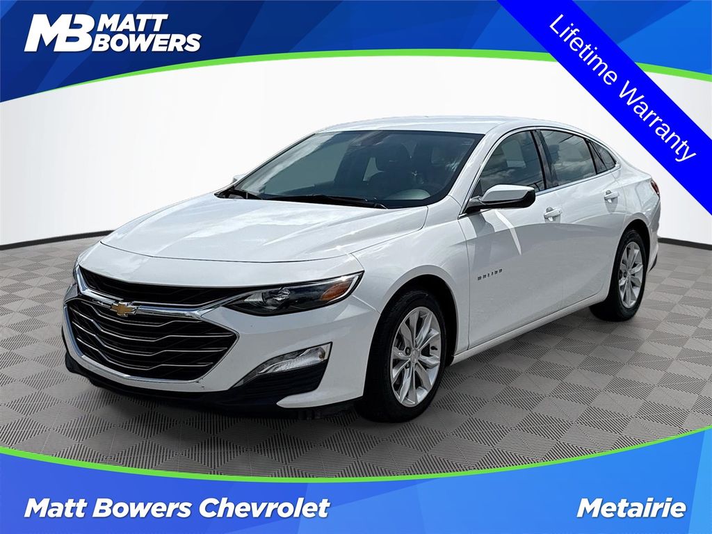 Summit White 2024 Chevrolet Malibu LT with 1LT FWD Sedan Front-Wheel Drive Continuously Variable Transmission