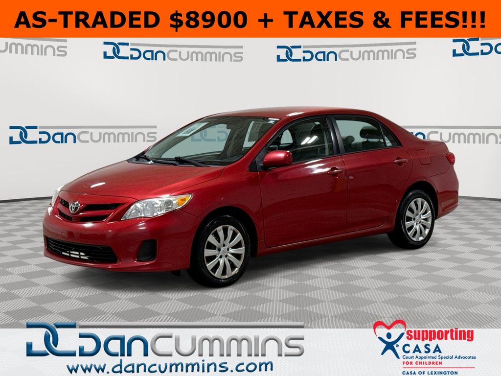 Red 2012 Toyota Corolla LE Sedan Front-Wheel Drive 4-Speed Automatic
