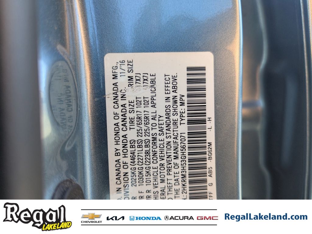 used 2016 Honda CR-V car, priced at $12,991