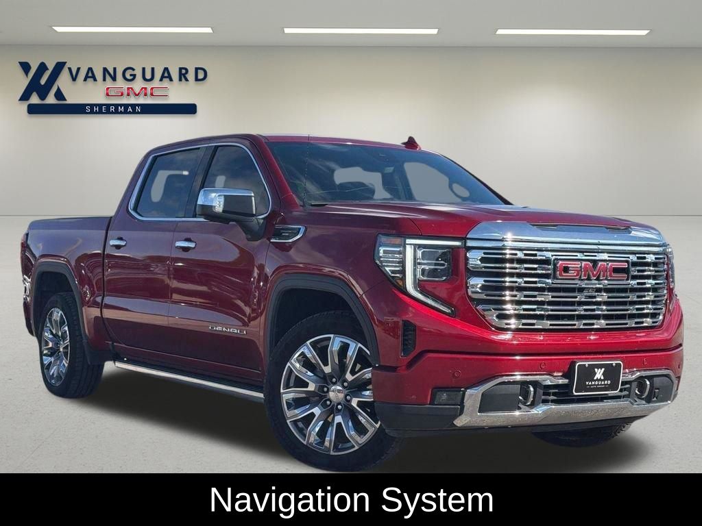 Volcanic Red Tintcoat 2023 GMC Sierra 1500 Denali Crew Cab 4WD Pickup Truck Four-Wheel Drive Automatic