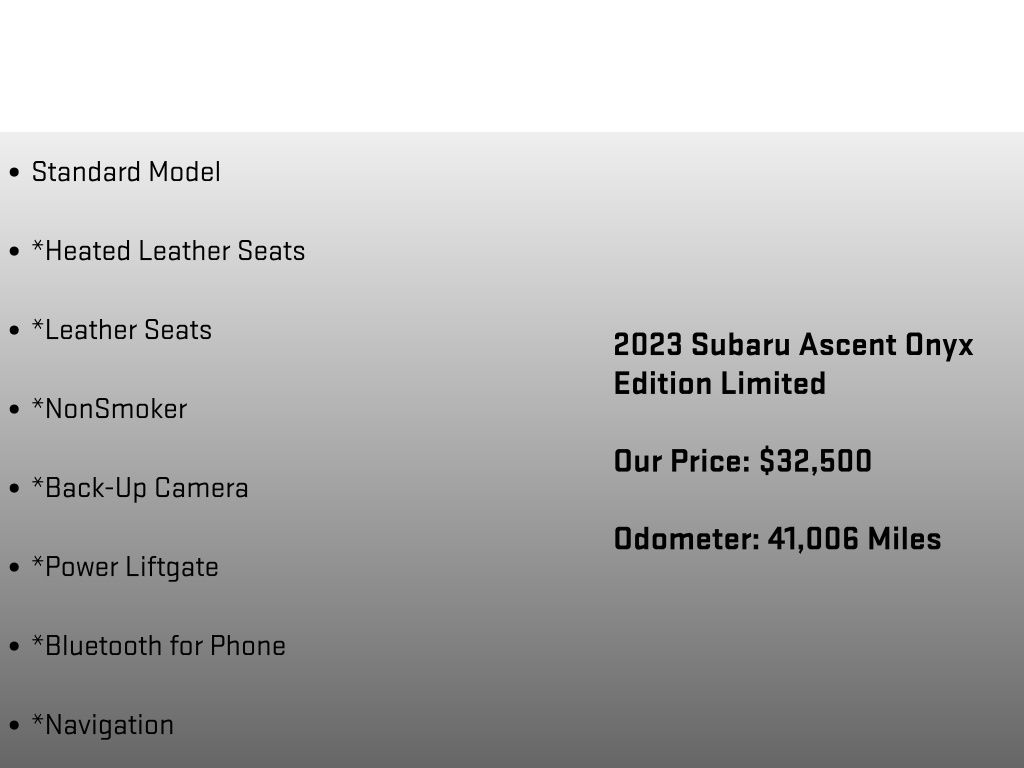 2023 Subaru Ascent Onyx Edition - 5