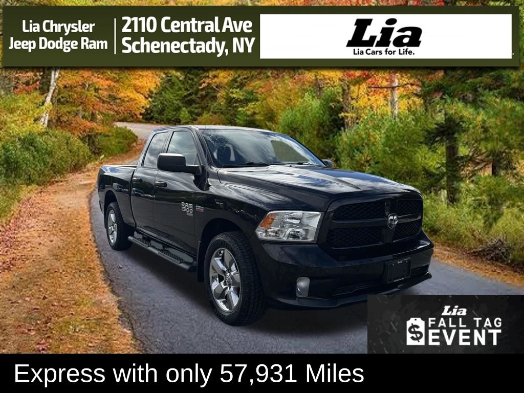 Brilliant Black Crystal Pearlcoat 2019 RAM 1500 Pickup Truck Four-Wheel Drive 8-Speed Automatic