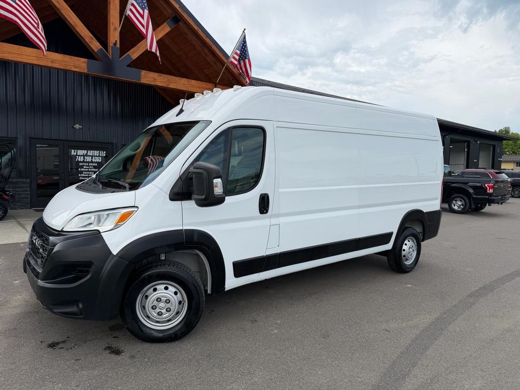 Bright White Clearcoat 2023 RAM ProMaster Van Front-Wheel Drive 9-Speed Automatic