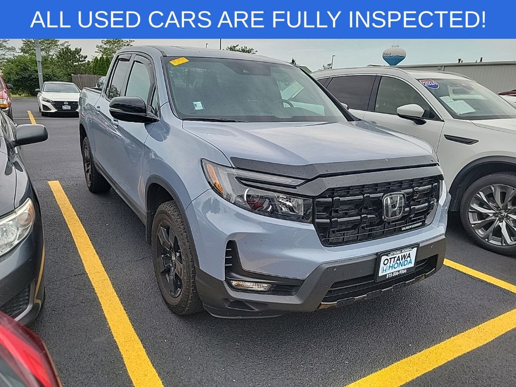 Gray 2024 Honda Ridgeline Pickup Truck All-Wheel Drive 9-Speed Automatic