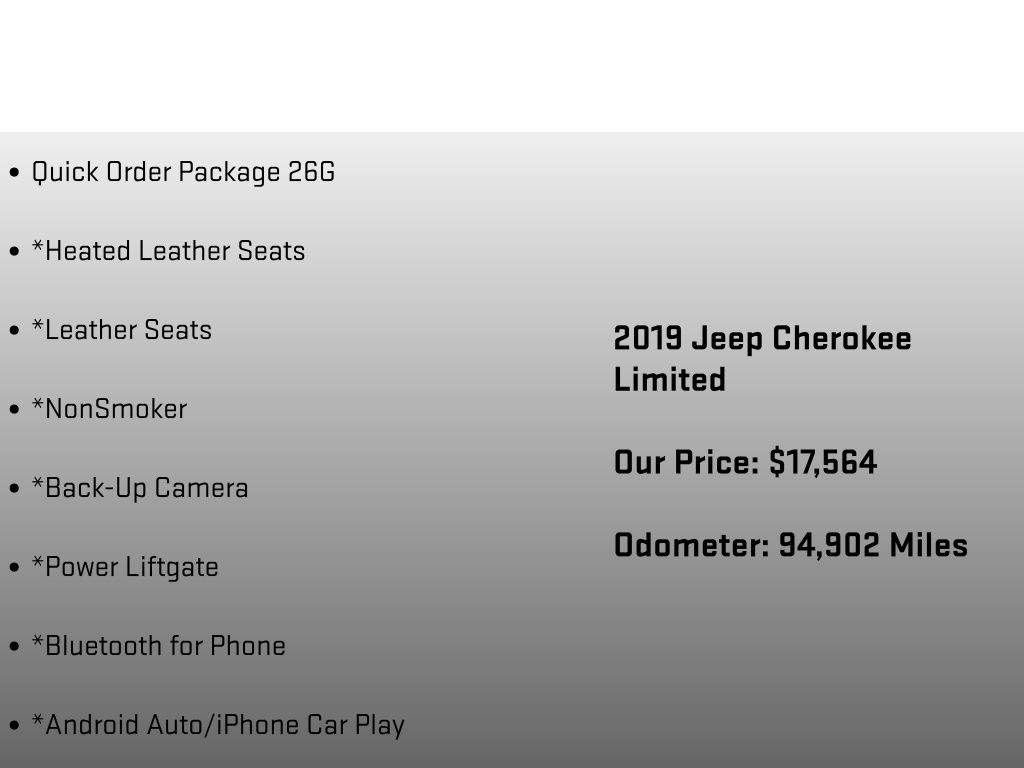2019 Jeep Cherokee Limited Silver at Bob Ruth Ford