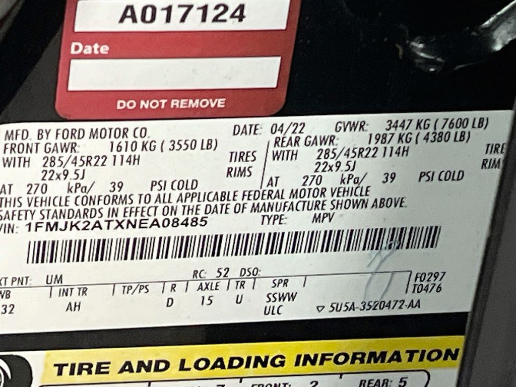 Used 2022 Black Metallic Ford Limited image 35