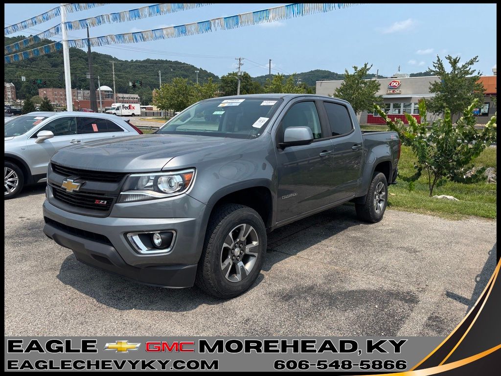 Gray (Satin Steel Metallic) 2019 Chevrolet Colorado Pickup Truck Four-Wheel Drive 8-Speed Automatic