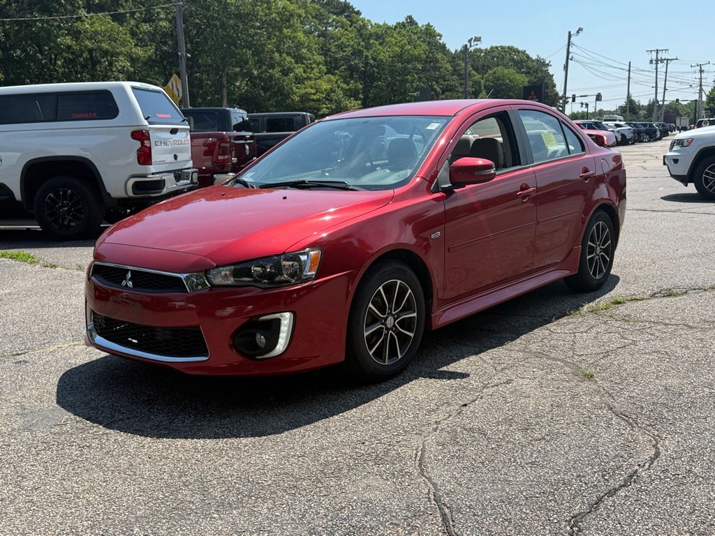 Rally Red Metallic 2017 Mitsubishi Lancer Sedan Front-Wheel Drive 5-Speed Manual