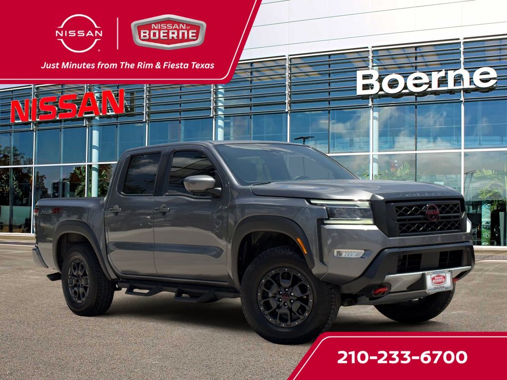 Gray (Gun Metallic) 2023 Nissan Frontier Pickup Truck Four-Wheel Drive 9-Speed Automatic