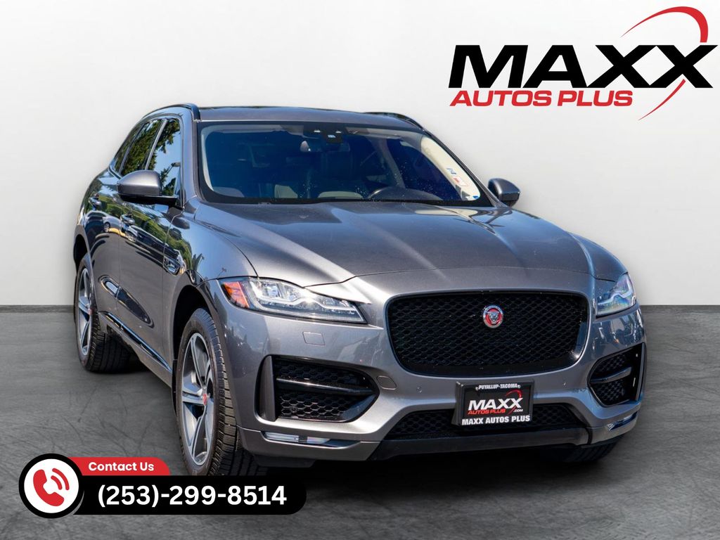 Gray 2018 Jaguar F-PACE SUV / Crossover All-Wheel Drive 8-Speed Automatic