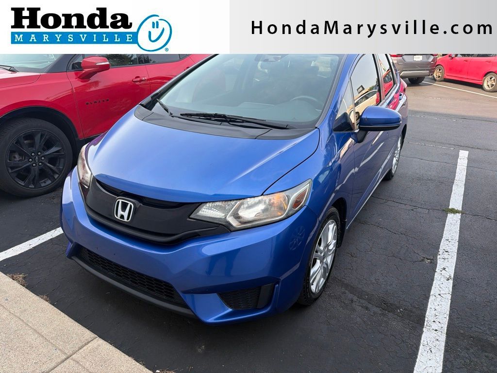 Aegean Blue Metallic 2016 Honda Fit Hatchback Front-Wheel Drive Continuously Variable Transmission