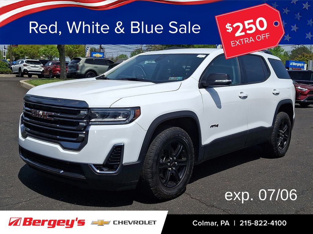 Summit White 2023 GMC Acadia SUV / Crossover Four-Wheel Drive 9-Speed Automatic