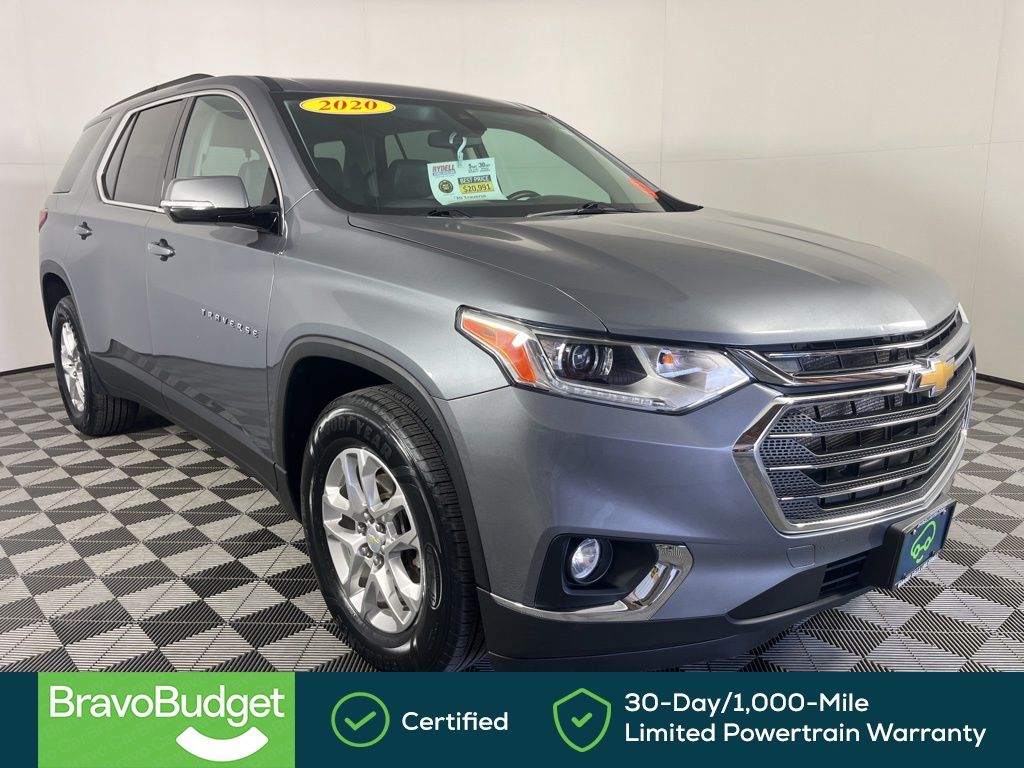 Gray (Satin Steel Metallic) 2020 Chevrolet Traverse LT Leather AWD SUV / Crossover Four-Wheel Drive 9-Speed Automatic
