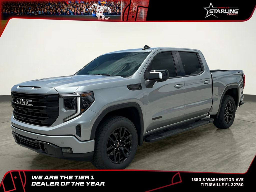 Sterling Metallic 2026 GMC Sierra 1500 Elevation Crew Cab 4WD Pickup Truck Four-Wheel Drive Automatic