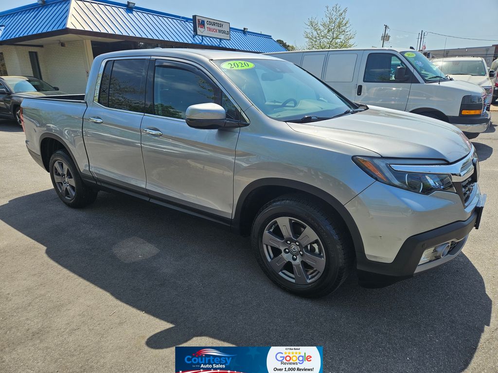 Silver Metallic 2020 Honda Ridgeline RTL-E AWD Pickup Truck All-Wheel Drive 9-Speed Automatic