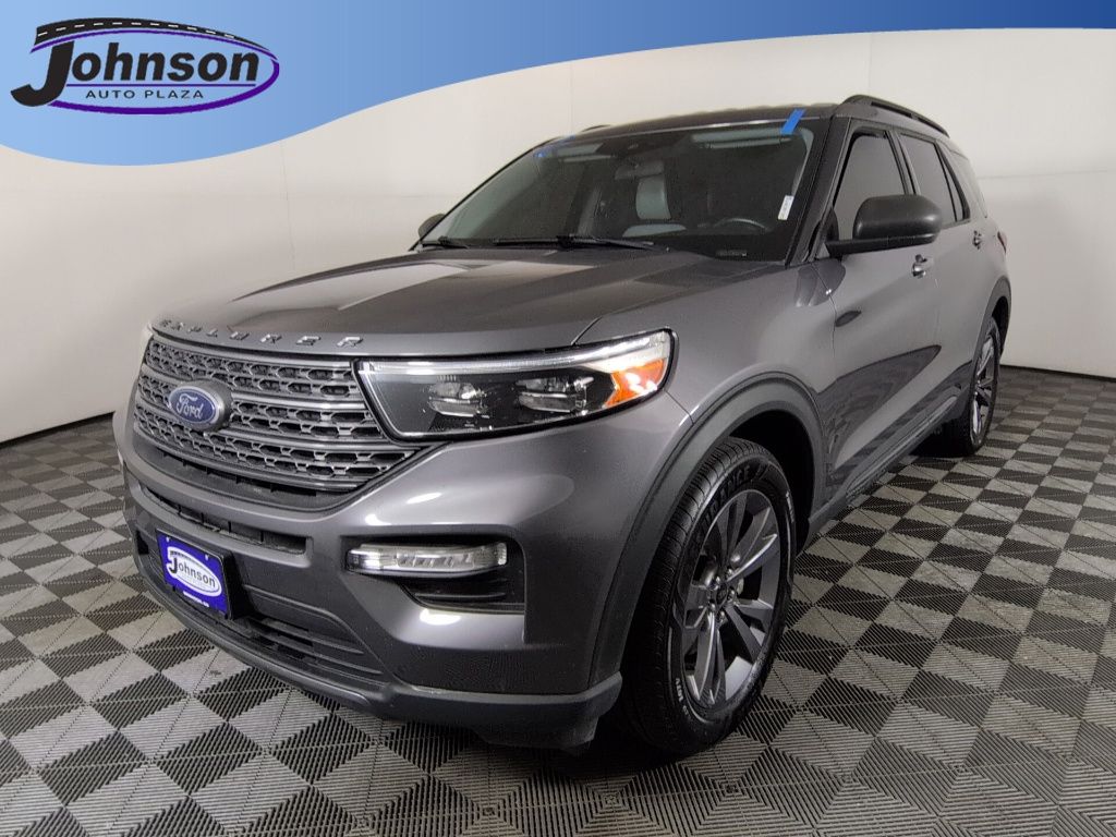 Gray Metallic 2021 Ford Explorer SUV / Crossover Rear-Wheel Drive Automatic