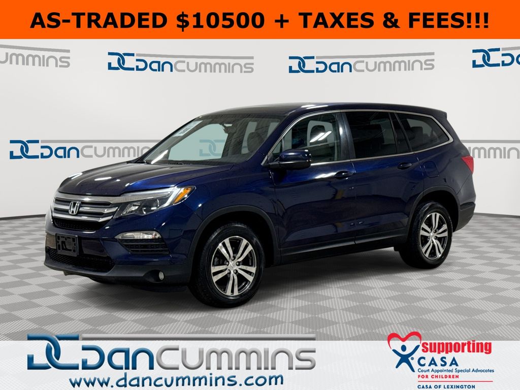 Black (Obsidian Blue Pearl) 2017 Honda Pilot EX-L AWD SUV / Crossover All-Wheel Drive 6-Speed Automatic