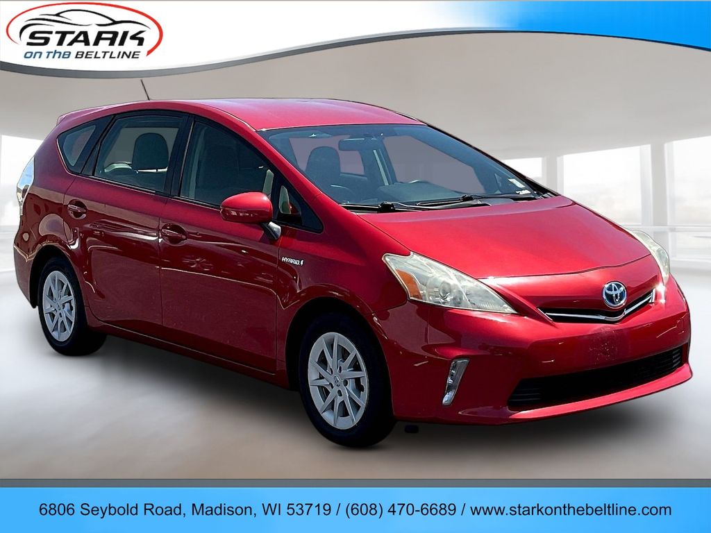 Barcelona Red Metallic 2013 Toyota Prius v Wagon Front-Wheel Drive Continuously Variable Transmission