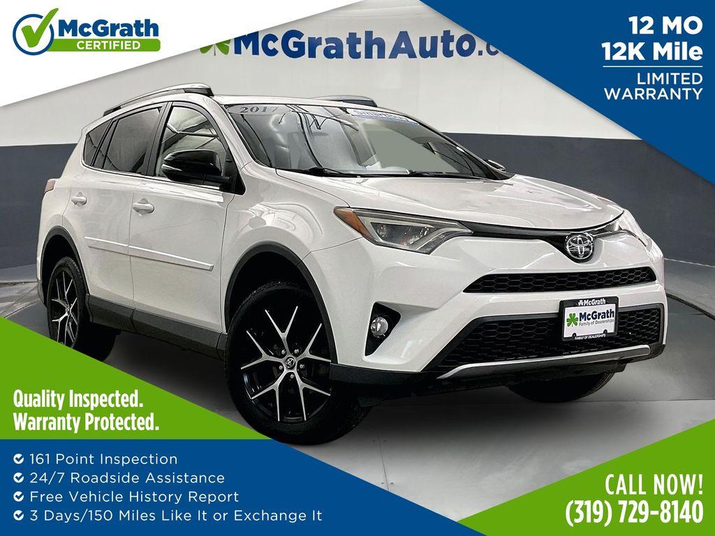Super White 2017 Toyota RAV4 SUV / Crossover All-Wheel Drive 6-Speed Automatic