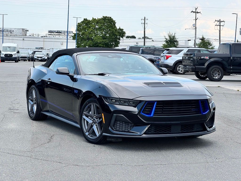 Shadow Black 2024 Ford Mustang Convertible Rear-Wheel Drive Automatic