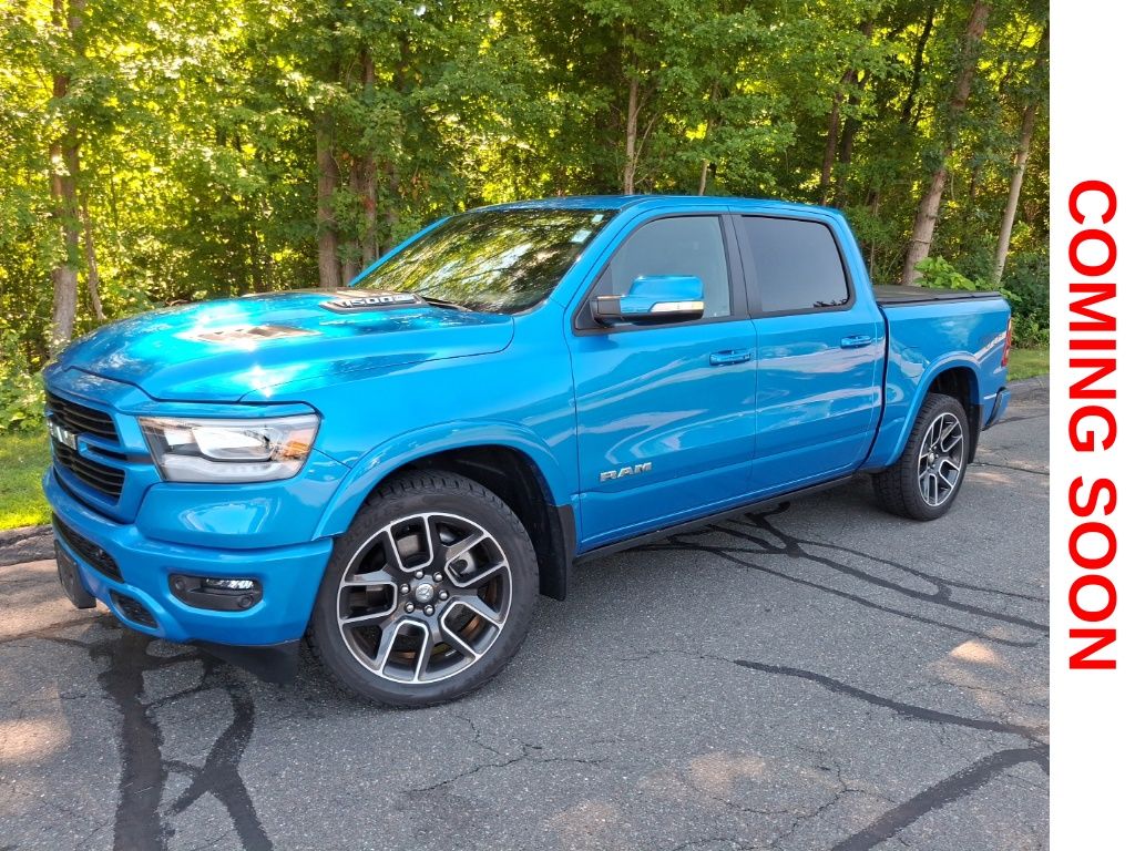 Blue Pearl 2022 RAM 1500 Pickup Truck Four-Wheel Drive 8-Speed Automatic