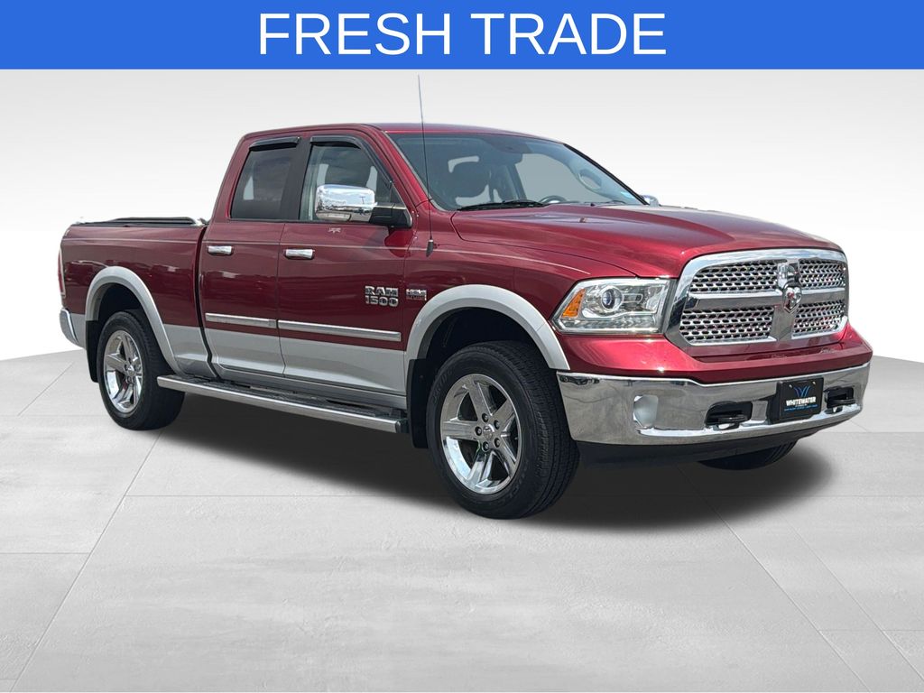 Deep Cherry Red Crystal Pearlcoat 2015 RAM 1500 Pickup Truck Four-Wheel Drive 8-Speed Automatic