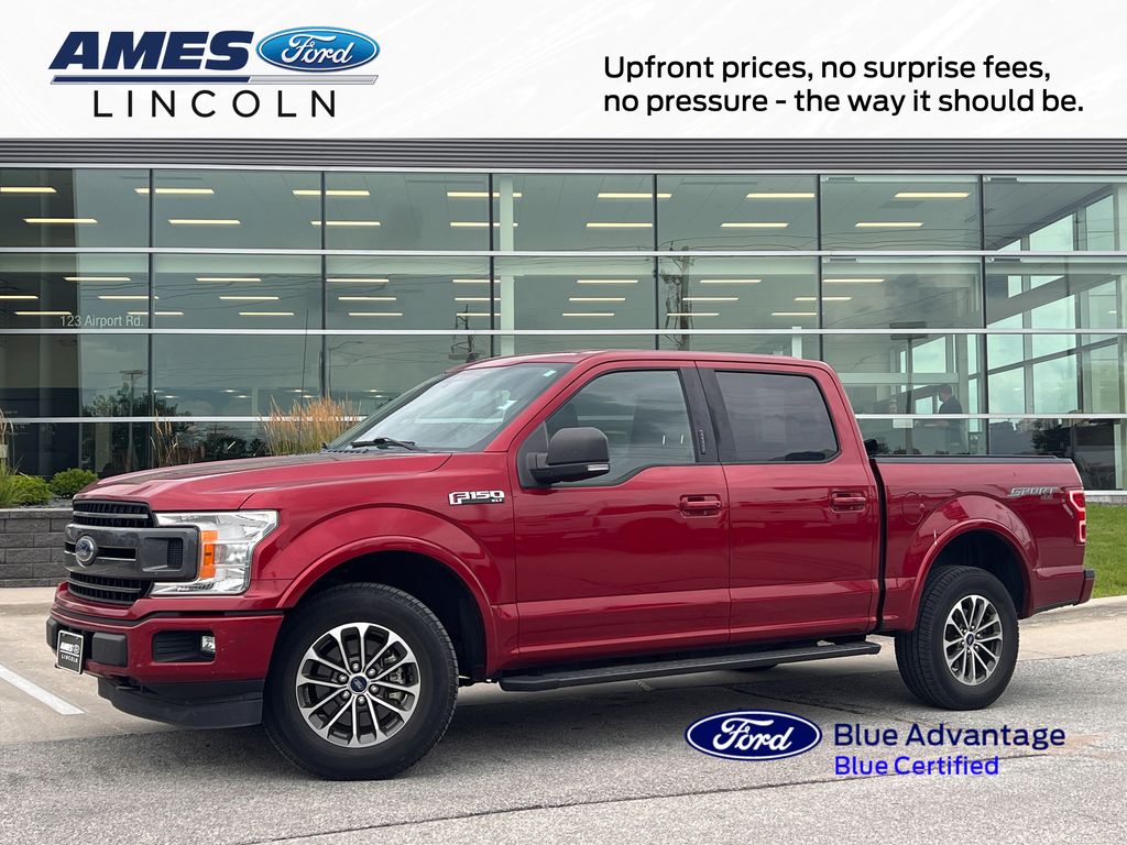 Ruby Red Metallic Tinted Clearcoat 2019 Ford F-150 Pickup Truck Four-Wheel Drive Automatic