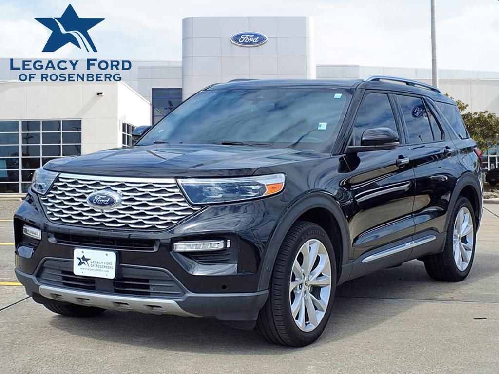 Agate Black Metallic 2022 Ford Explorer Platinum AWD SUV / Crossover All-Wheel Drive Automatic