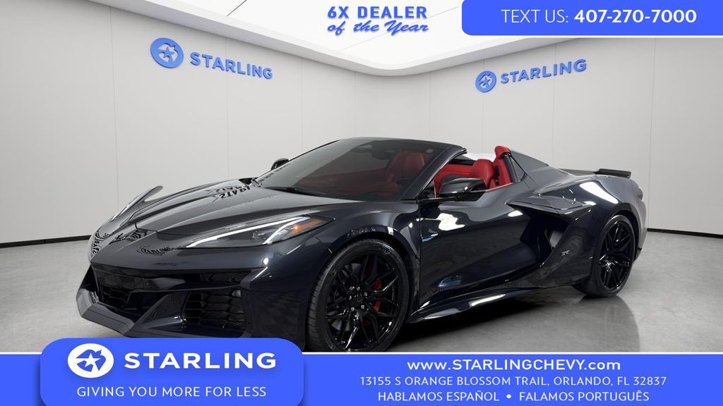 Black Granite Metallic 2024 Chevrolet Corvette Z06 3LZ Convertible RWD Convertible Rear-Wheel Drive 8-Speed Dual Clutch