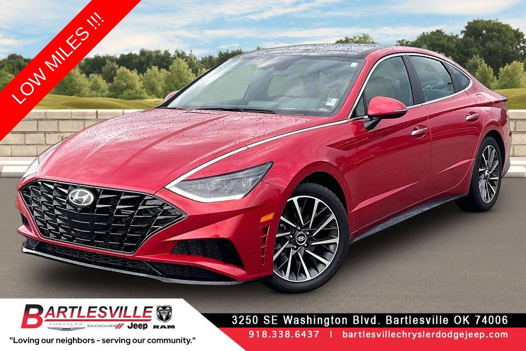 Calypso Red 2020 Hyundai Sonata Sedan Front-Wheel Drive 8-Speed Automatic Overdrive
