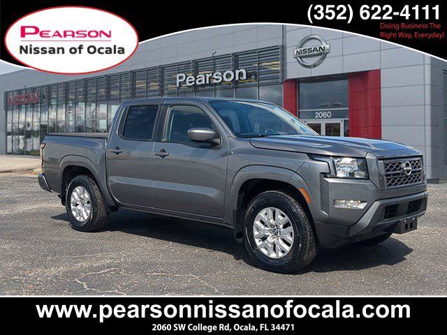 Gray (Gun Metallic) 2022 Nissan Frontier SV Crew Cab RWD Pickup Truck 4X2 9-Speed Automatic