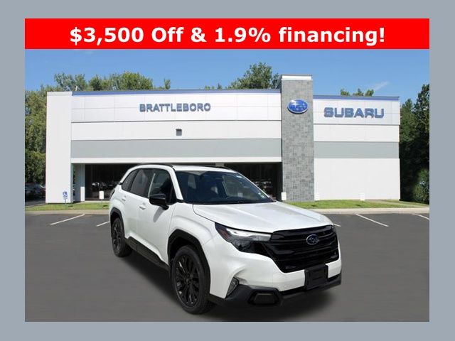 Crystal White Pearl 2026 Subaru Forester SUV / Crossover All-Wheel Drive Continuously Variable Transmission