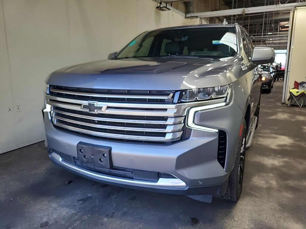 Gray (Satin Steel Metallic) 2021 Chevrolet Tahoe SUV / Crossover Four-Wheel Drive