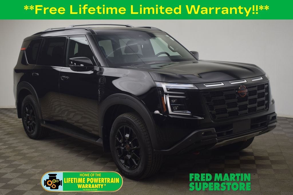 Super Black 2025 Nissan Armada PRO-4X 4WD SUV / Crossover Four-Wheel Drive 9-Speed Automatic