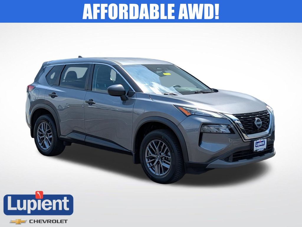 Gray (Gun Metallic) 2022 Nissan Rogue S AWD SUV / Crossover All-Wheel Drive Continuously Variable Transmission