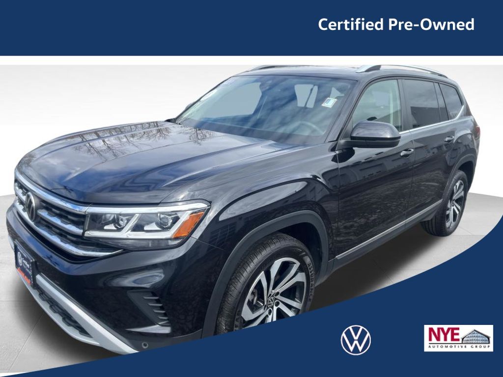 Deep Black Pearl 2022 Volkswagen Atlas SEL 4Motion SUV / Crossover All-Wheel Drive 8-Speed Automatic