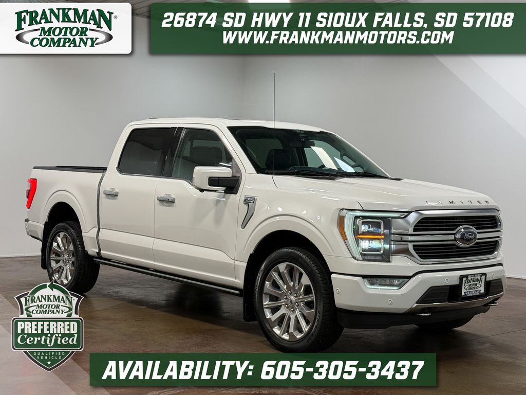 Star White Metallic Tri-Coat 2021 Ford F-150 Limited SuperCrew 4WD Pickup Truck Four-Wheel Drive Automatic