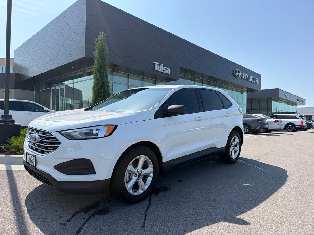 Oxford White 2019 Ford Edge SUV / Crossover Front-Wheel Drive 8-Speed Automatic