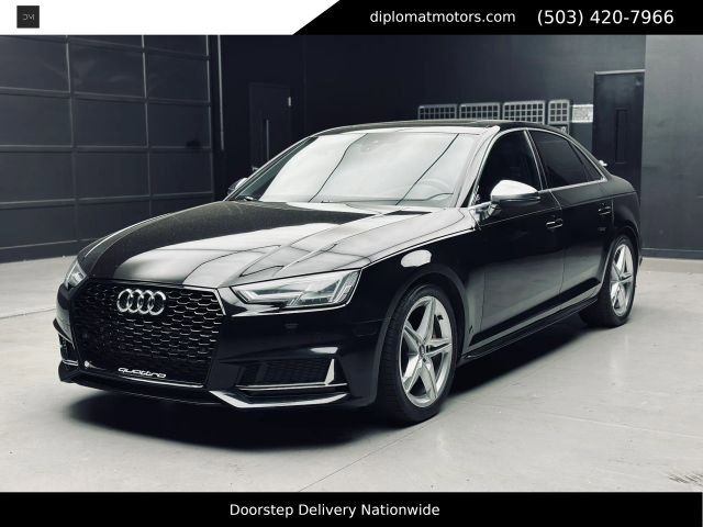Brilliant Black 2018 Audi S4 3.0T quattro Premium Plus Sedan AWD Sedan All-Wheel Drive 8-Speed Automatic