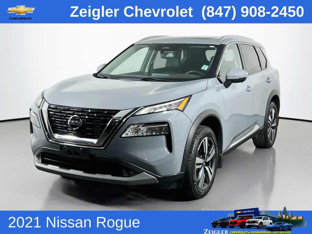 Boulder Gray Pearl 2021 Nissan Rogue SUV / Crossover All-Wheel Drive Continuously Variable Transmission